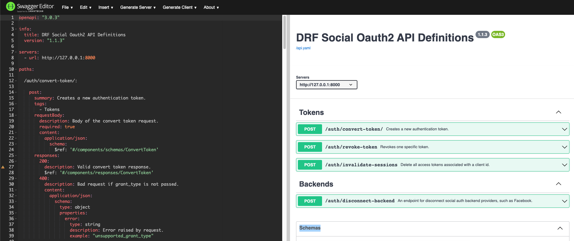 Swagger OpenAPI.